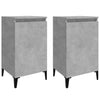 Stella Homewares Bedside Cabinets 2 pcs Concrete Grey 40x35x70 cm Engineered Wood