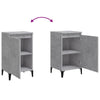 Stella Homewares Bedside Cabinets 2 pcs Concrete Grey 40x35x70 cm Engineered Wood