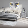 Stella Homewares Bedside Cabinets 2 pcs Concrete Grey 40x35x70 cm Engineered Wood