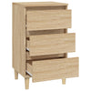 Stella Homewares Bedside Cabinet Sonoma Oak 40x35x70 cm Engineered Wood