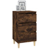 Stella Homewares Bedside Cabinet Smoked Oak 40x35x70 cm Engineered Wood