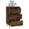 Stella Homewares Bedside Cabinet Smoked Oak 40x35x70 cm Engineered Wood