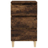 Stella Homewares Bedside Cabinet Smoked Oak 40x35x70 cm Engineered Wood