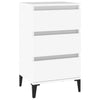 Stella Homewares Bedside Cabinet White 40x35x70 cm Engineered Wood