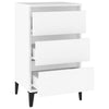 Stella Homewares Bedside Cabinet White 40x35x70 cm Engineered Wood