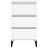 Stella Homewares Bedside Cabinet White 40x35x70 cm Engineered Wood