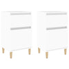 Stella Homewares Bedside Cabinets 2 pcs White 40x35x70 cm