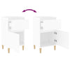 Stella Homewares Bedside Cabinets 2 pcs White 40x35x70 cm