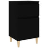 Stella Homewares Bedside Cabinet Black 40x35x70 cm