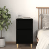 Stella Homewares Bedside Cabinet Black 40x35x70 cm