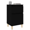 Stella Homewares Bedside Cabinets 2 pcs Black 40x35x70 cm
