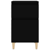 Stella Homewares Bedside Cabinets 2 pcs Black 40x35x70 cm