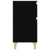 Stella Homewares Bedside Cabinets 2 pcs Black 40x35x70 cm