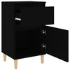 Stella Homewares Bedside Cabinets 2 pcs Black 40x35x70 cm