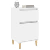 Stella Homewares Bedside Cabinets 2 pcs High Gloss White 40x35x70 cm