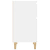 Stella Homewares Bedside Cabinets 2 pcs High Gloss White 40x35x70 cm