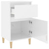 Stella Homewares Bedside Cabinets 2 pcs High Gloss White 40x35x70 cm