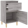 Stella Homewares Bedside Cabinets 2 pcs Grey Sonoma 40x35x70 cm