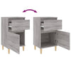Stella Homewares Bedside Cabinets 2 pcs Grey Sonoma 40x35x70 cm