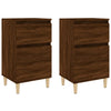 Stella Homewares Bedside Cabinets 2 pcs Brown Oak 40x35x70 cm