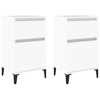 Stella Homewares Bedside Cabinets 2 pcs White 40x35x70 cm