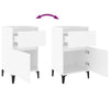 Stella Homewares Bedside Cabinets 2 pcs White 40x35x70 cm