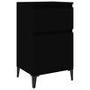 Stella Homewares Bedside Cabinet Black 40x35x70 cm