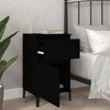 Stella Homewares Bedside Cabinet Black 40x35x70 cm