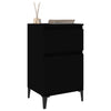 Stella Homewares Bedside Cabinet Black 40x35x70 cm