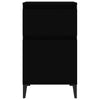 Stella Homewares Bedside Cabinet Black 40x35x70 cm