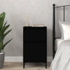 Stella Homewares Bedside Cabinet Black 40x35x70 cm