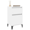 Stella Homewares Bedside Cabinets 2 pcs High Gloss White 40x35x70 cm