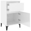 Stella Homewares Bedside Cabinets 2 pcs High Gloss White 40x35x70 cm