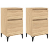 Stella Homewares Bedside Cabinets 2 pcs Sonoma Oak 40x35x70 cm