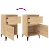 Stella Homewares Bedside Cabinets 2 pcs Sonoma Oak 40x35x70 cm