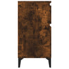 Stella Homewares Bedside Cabinets 2 pcs Smoked Oak 40x35x70 cm