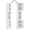 Stella Homewares Bathroom Cabinet White 30x30x190 cm Engineered Wood
