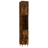 Stella Homewares Bathroom Cabinet Smoked Oak 30x30x190 cm Engineered Wood