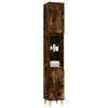 Stella Homewares Bathroom Cabinet Smoked Oak 30x30x190 cm Engineered Wood