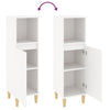 Stella Homewares Bathroom Cabinet White 30x30x100 cm Engineered Wood