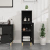 Stella Homewares Bathroom Cabinet Black 30x30x100 cm Engineered Wood