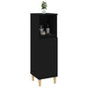 Stella Homewares Bathroom Cabinet Black 30x30x100 cm Engineered Wood
