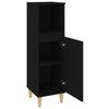 Stella Homewares Bathroom Cabinet Black 30x30x100 cm Engineered Wood