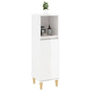Stella Homewares Bathroom Cabinet High Gloss White 30x30x100 cm Engineered Wood