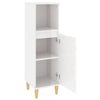 Stella Homewares Bathroom Cabinet High Gloss White 30x30x100 cm Engineered Wood