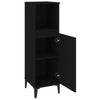 Stella Homewares Bathroom Cabinet Black 30x30x100 cm Engineered Wood