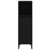 Stella Homewares Bathroom Cabinet Black 30x30x100 cm Engineered Wood