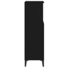 Stella Homewares Bathroom Cabinet Black 30x30x100 cm Engineered Wood