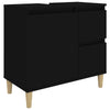 Stella Homewares Bathroom Cabinet Black 65x33x60 cm Engineered Wood