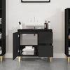 Stella Homewares Bathroom Cabinet Black 65x33x60 cm Engineered Wood